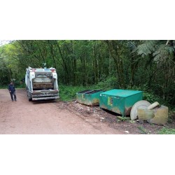 Limpeza de lixeiras em São Luiz do Purunã